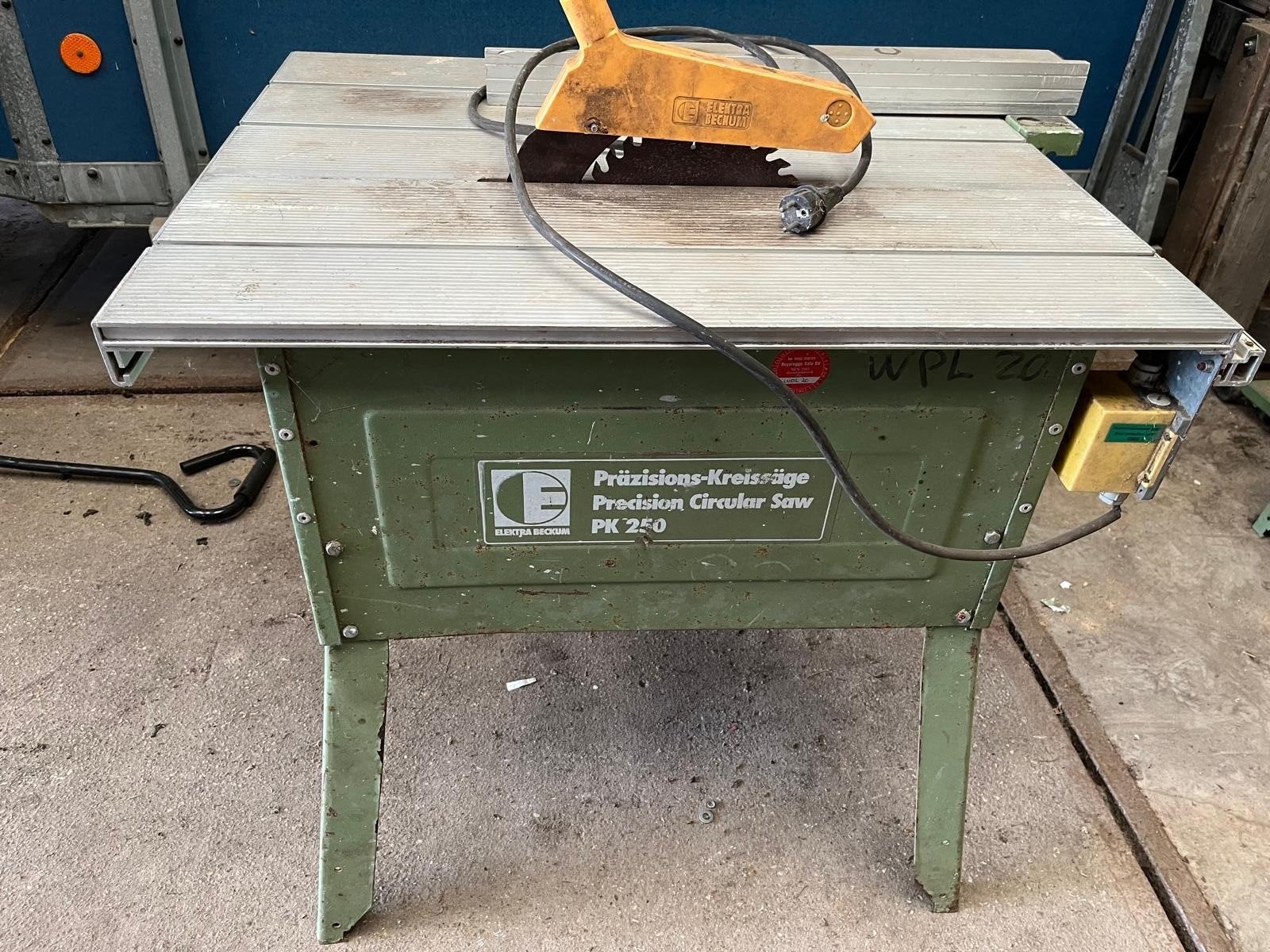 Elektra Beckum PK250 Zaagtafel 230v 250mm cirkelzaag, Ophalen