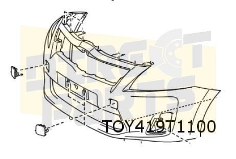 Toyota Auris voorbumper (Hybrid) (te spuiten) Origineel! 521, -, -, Nieuw, Toyota