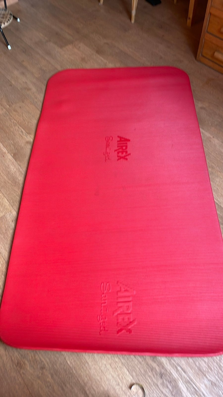 Airex proffesionele oefenmat Rood - 95x180x1cm, Ophalen, Zo goed als nieuw, Fitnessmat