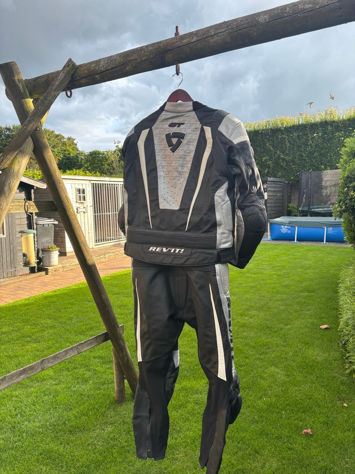 Rev'it! leren combipak (jas en broek), Ophalen, Tweedehands, Heren, Combipak