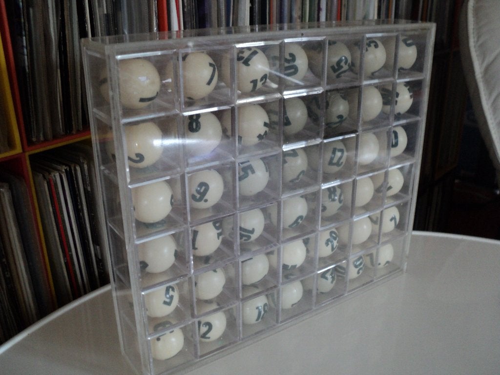 Drir k glaezer eeuwigdurende kalender plexi space age retro, Gebruikt, ?, Kunststof, Drir k glaezer