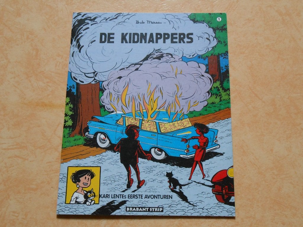 Kari Lente De kidnappers 1998 1 ste druk. sc Brabant Strip., Ophalen, Bob Mau, Eén stripboek, Nieuw