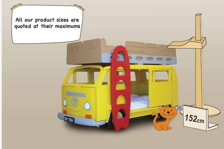 Foto 3 van Kinderbed Bay Camper Van stapelbed - Limited Edition