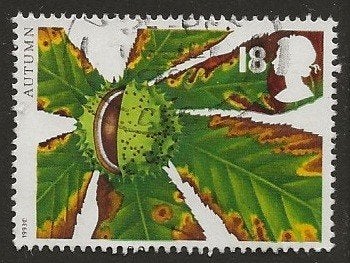 UK 15, kastanje, Verzenden, Gestempeld
