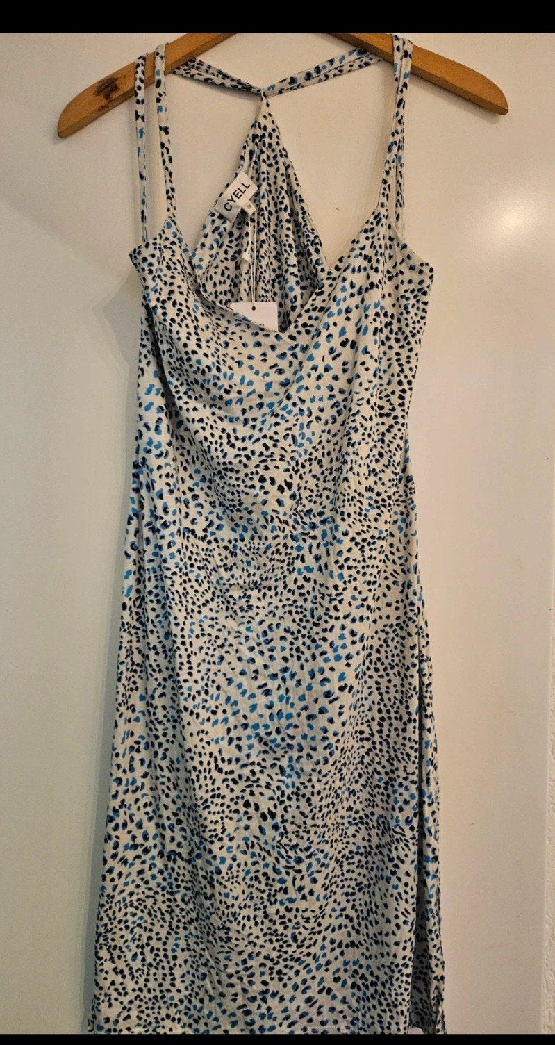 Nieuwe Cyell jurk met dierenprint en split, maat M, Maat 38/40 (M), Meerkleurig, Nieuw, Ophalen of Verzenden