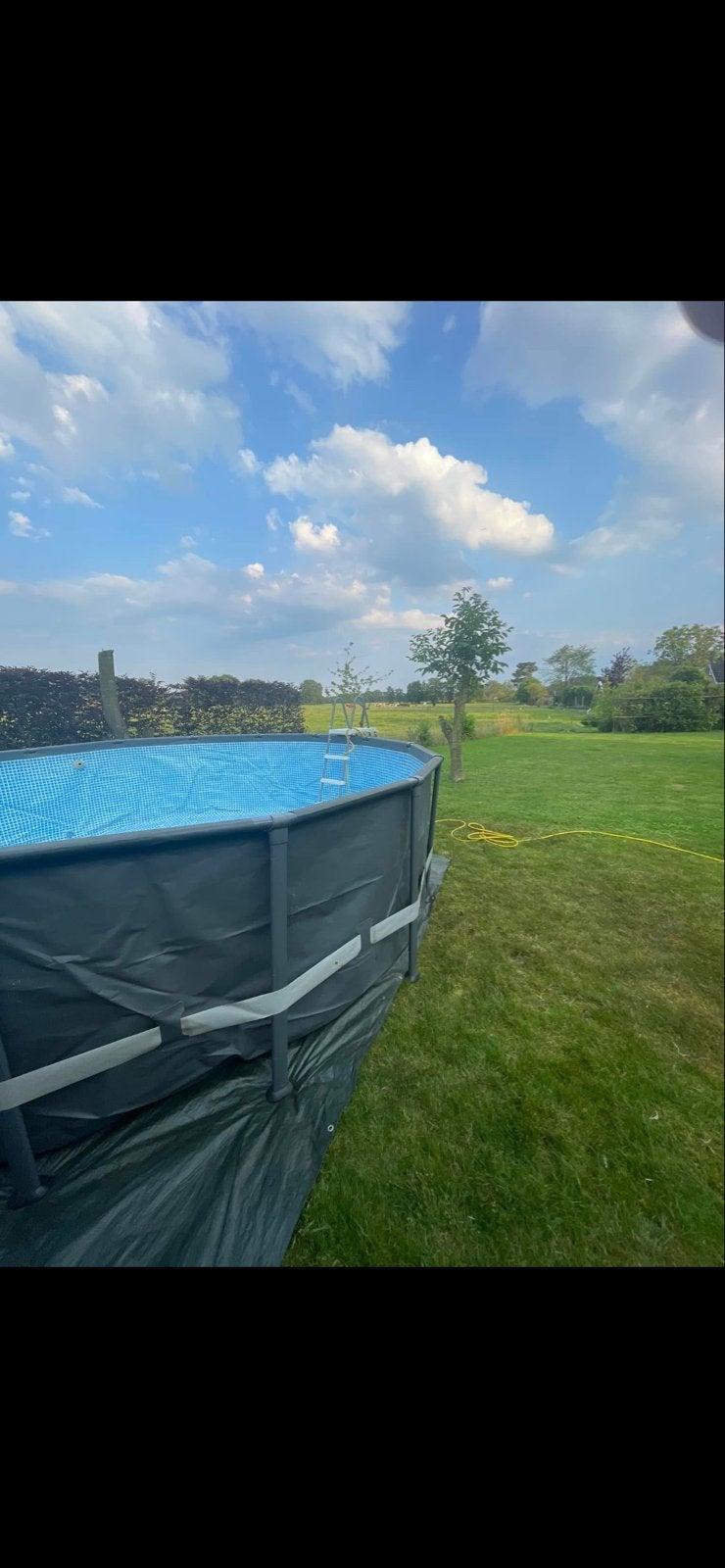 Intex 488x122cm met zandfilterpomp en accessoires, 120 cm of meer, Gebruikt, Rond, 300 cm of meer