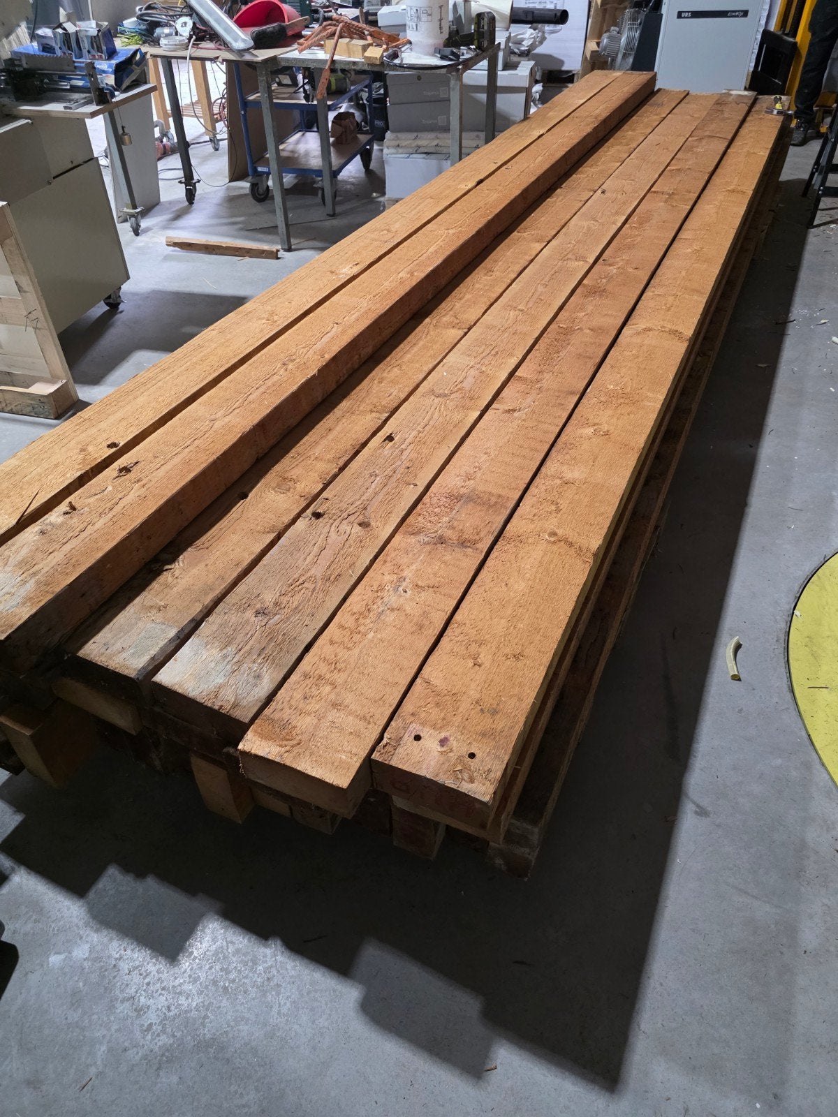 Vuren balken 460cm lang, 75x175mm, gebruikt, 120 stuks, Ophalen, Gebruikt, Balk, Vuren