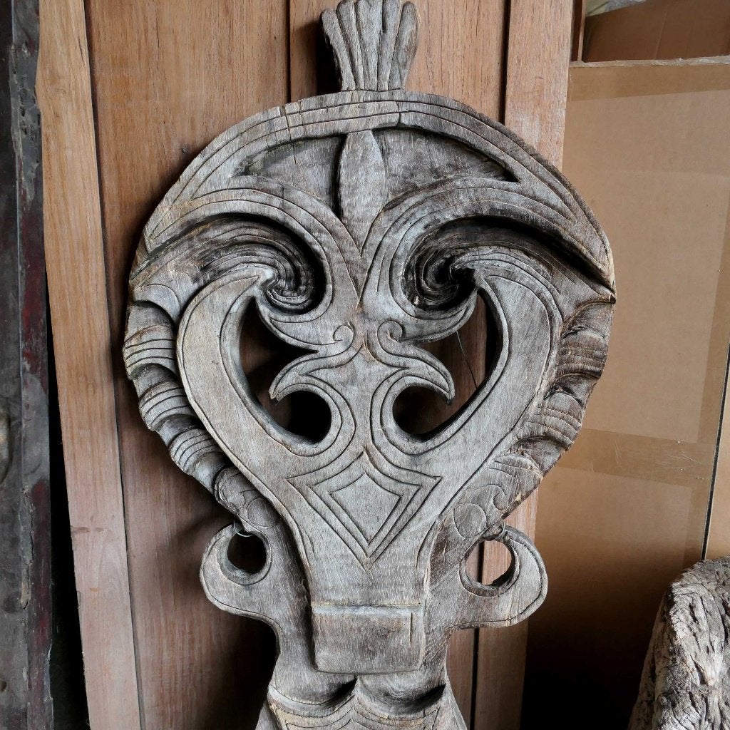 Houten Paneel SUMATRA Indonesie DV5 Batak Minangkabau, Antiek en Kunst, Ophalen of Verzenden