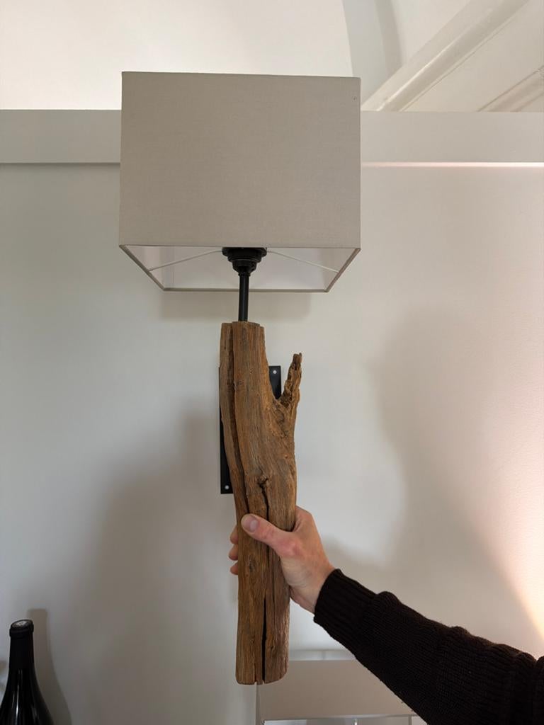 Unieke Thomas Wood drijfhout lampen (set van 2), Ophalen of Verzenden, Zo goed als nieuw