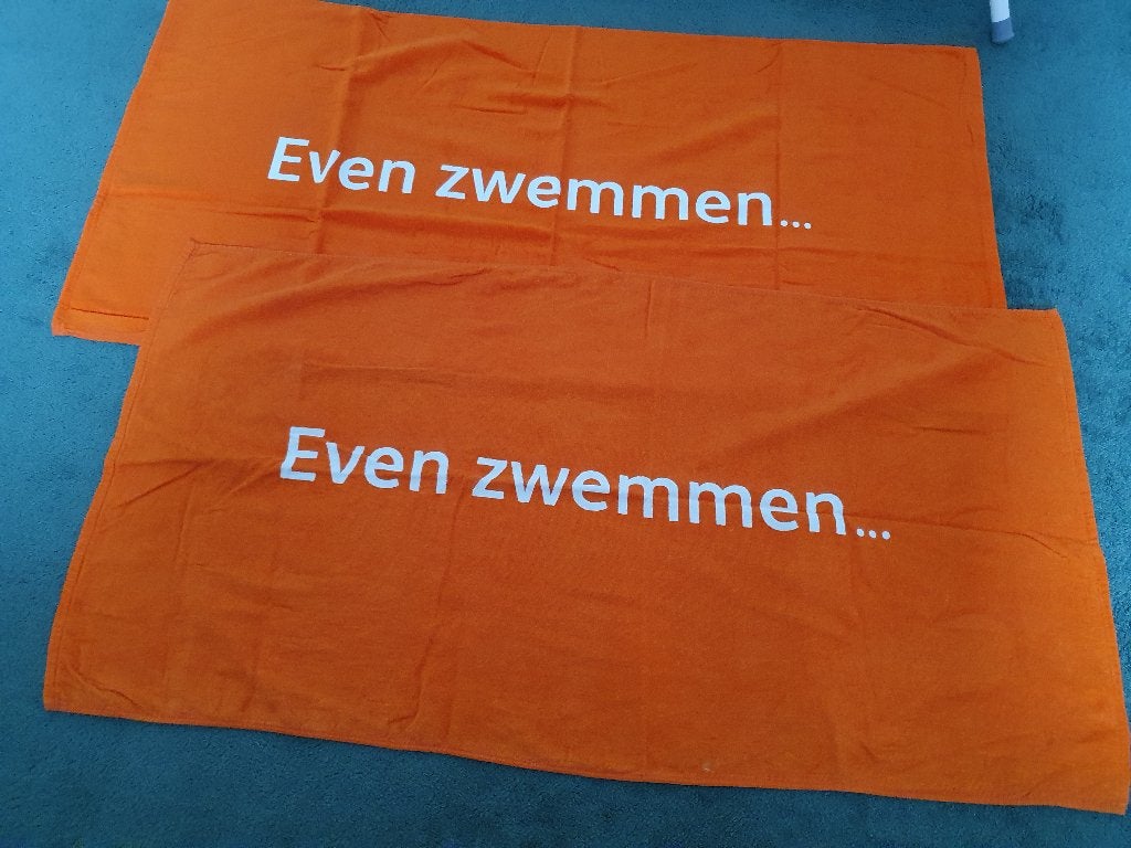 Strandhanddoek # Strandlaken # Badhanddoek, Overige merken, Badlaken, Oranje, Ophalen of Verzenden