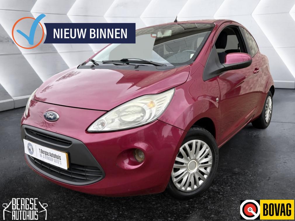 Ford Ka 1.2 Titanium Elek.Ramen Airco (bj 2009), Voorwielaandrijving, Stof, Gebruikt, 4 stoelen