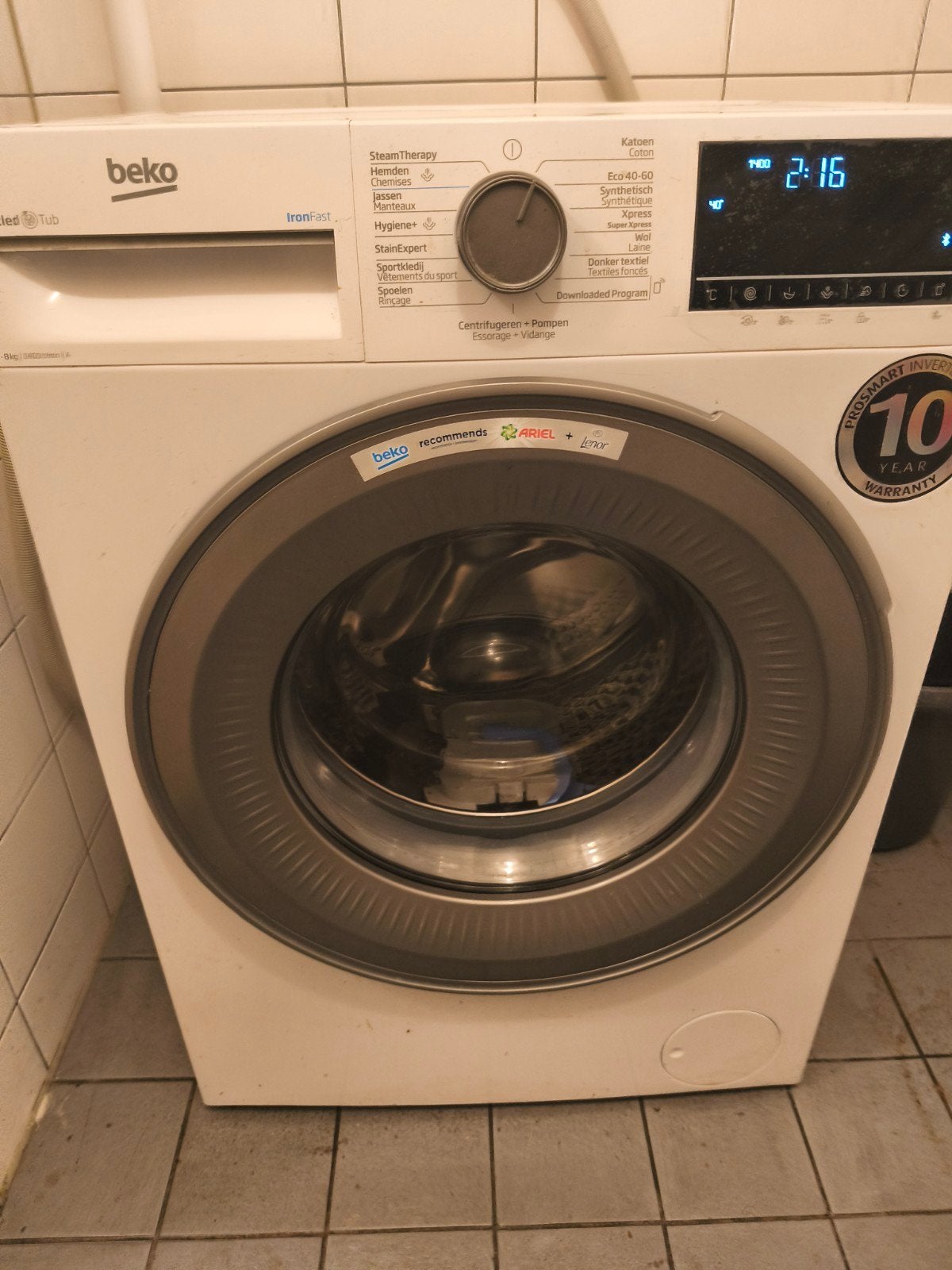 Beko wasmachine nieuw nooit gebruikt zie foto,s, Witgoed en Apparatuur, Ophalen, Nieuw, 1200 tot 1600 toeren