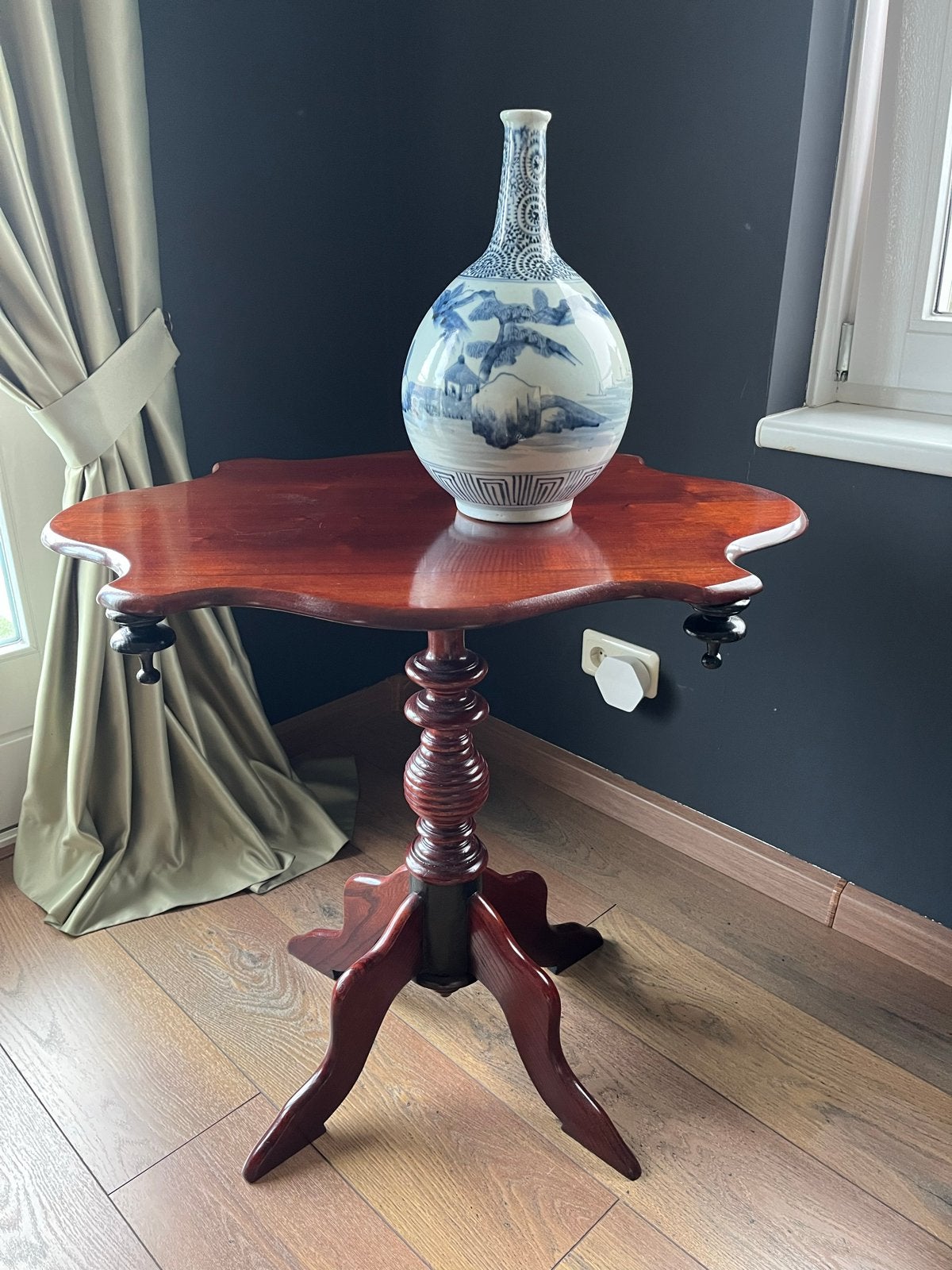 Antieke Mahonie Bijzettafel - Willem III Periode, Ophalen