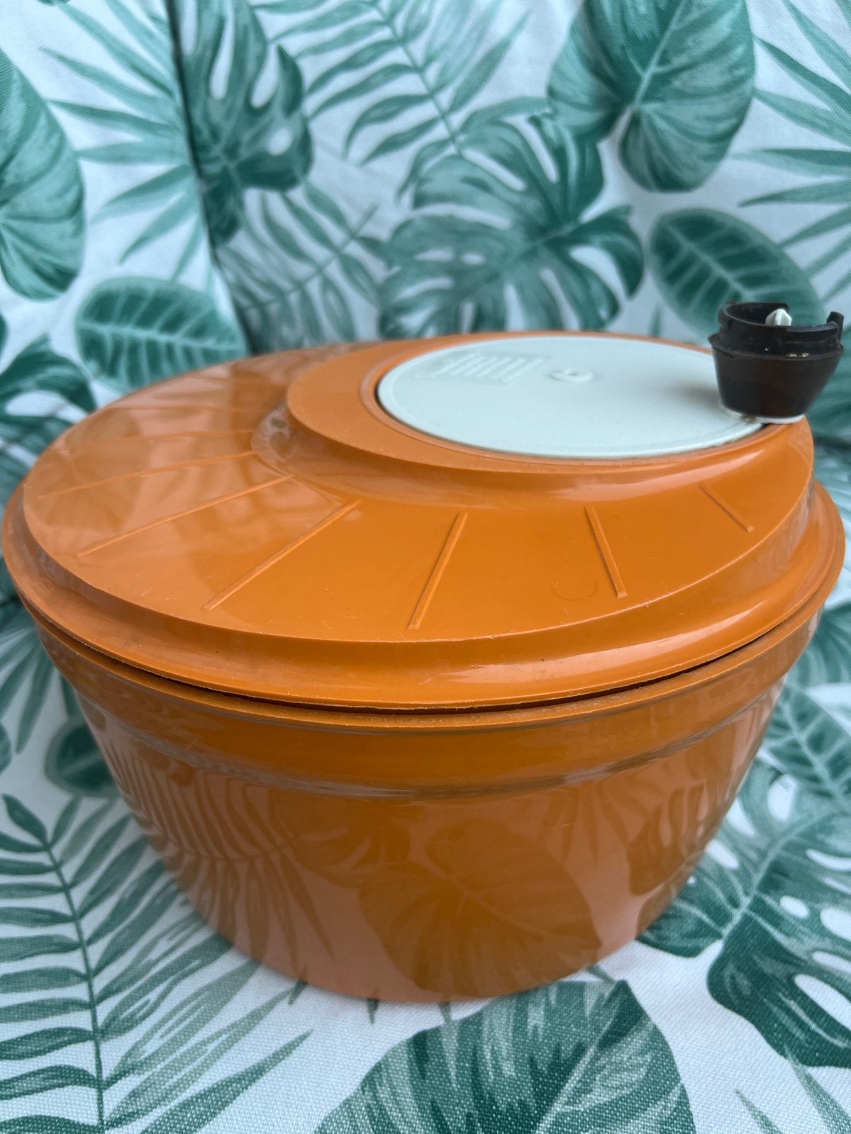 Vintage Moulinex slacentrifuge - Oranje, Kunststof, Ophalen of Verzenden, Overige merken, Oranje