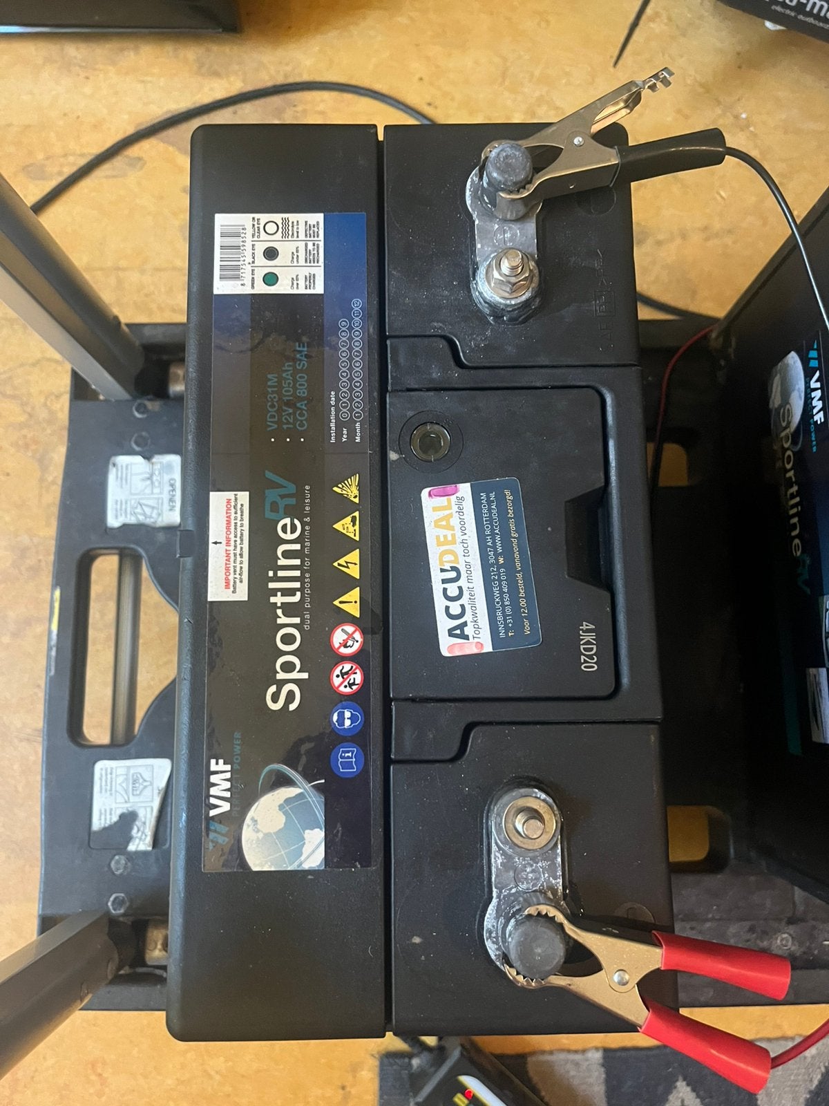 Accu 12 Volt 105Ah, Gebruikt