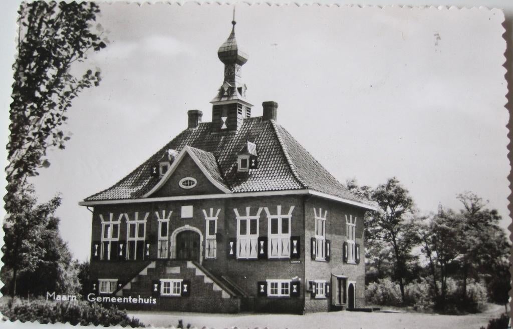 Maarn - gemeentehuis - 1962, Verzenden, 1960 tot 1980, Gelopen, Utrecht