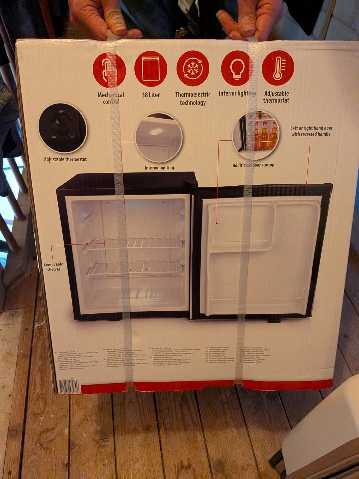 Alpina Thermo-elektrische Koeler 38L - Nieuw in doos, Ophalen, Zonder vriesvak, Nieuw, Minder dan 75 liter