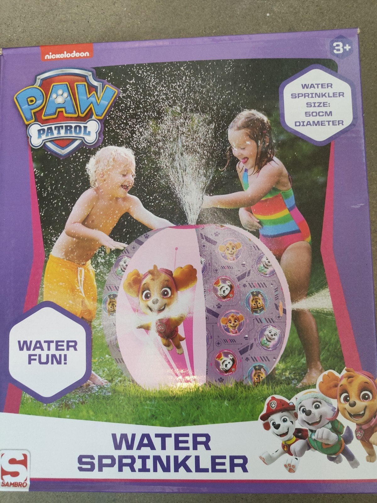 Opblaasbare paw patrol water sprinkler, Kinderen en Baby's, Ophalen, Nieuw