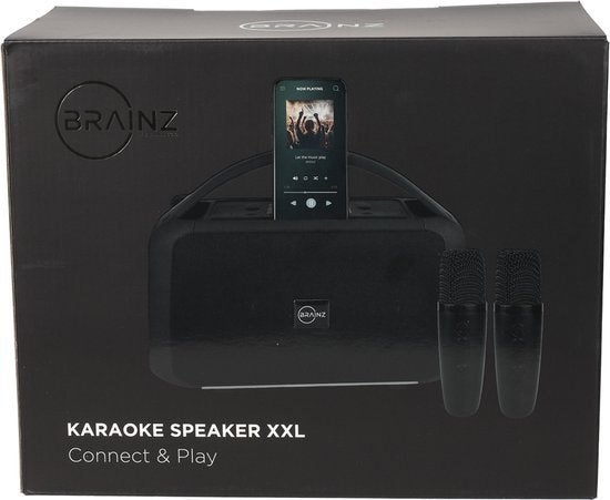 BRAINZ Karaoke Speaker XXL - Nieuw in doos, Audio, Tv en Foto, Karaoke-apparatuur, Ophalen of Verzenden, Nieuw, Complete set