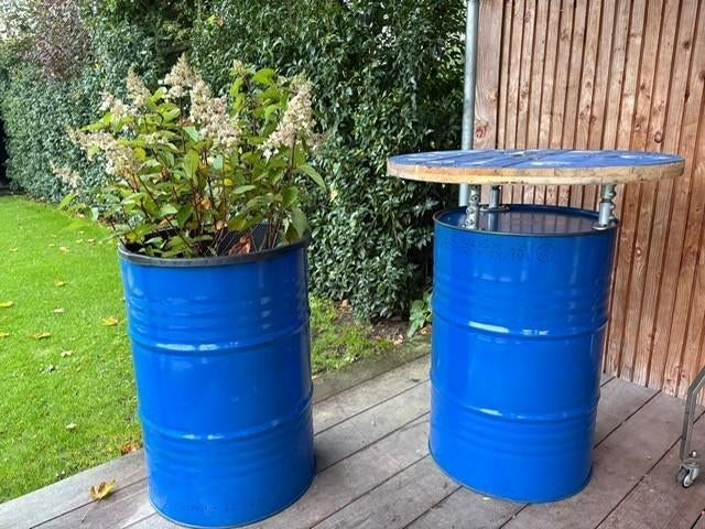 plantenbak, bloembak, terrasafscheiding, Tuin en Terras, Minder dan 60 cm, Rond, Nieuw, Ophalen of Verzenden
