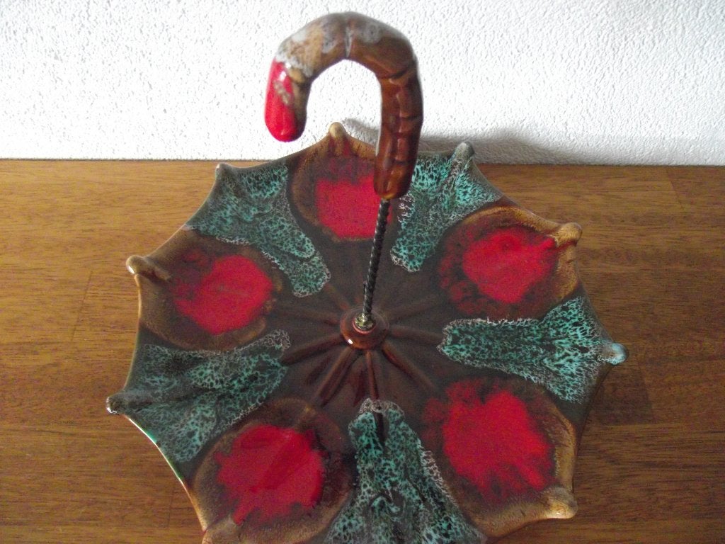 keramiek Vallauris schaal kaasplateau 30 cm France 1960, Antiek en Kunst, Ophalen of Verzenden