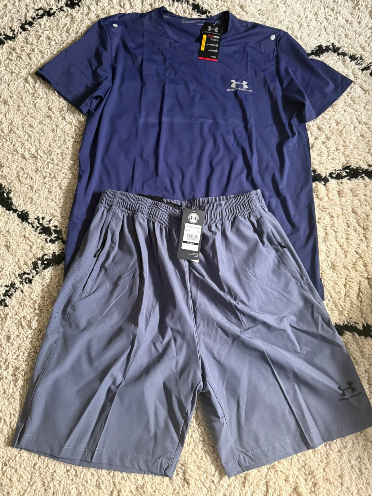 Under Armour zomersetje Marine Blauw, Kleding | Heren, Blauw, Nieuw, Overige maten, Ophalen of Verzenden