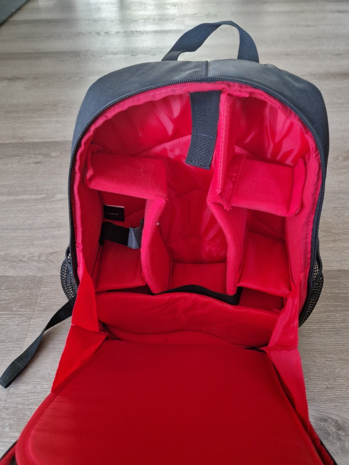 Canon rugtas voor spiegelreflex camera - Zwart/Rood, Ophalen of Verzenden, Gebruikt, Rugtas, Canon