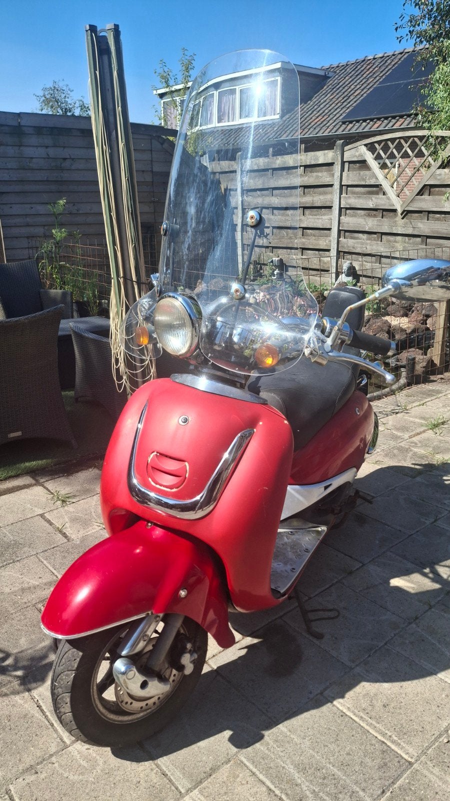 Retro scooter, Fietsen en Brommers, Scooters | Overige merken, Ophalen, Gebruikt, Benzine