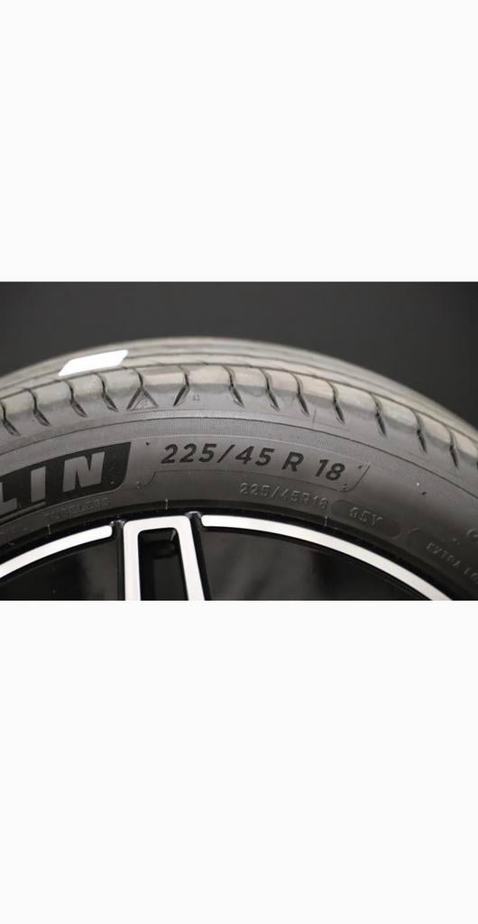 Velgen set + michelin banden mercedes c klasse amg velgen, Ophalen, Zomerbanden, Banden en Velgen