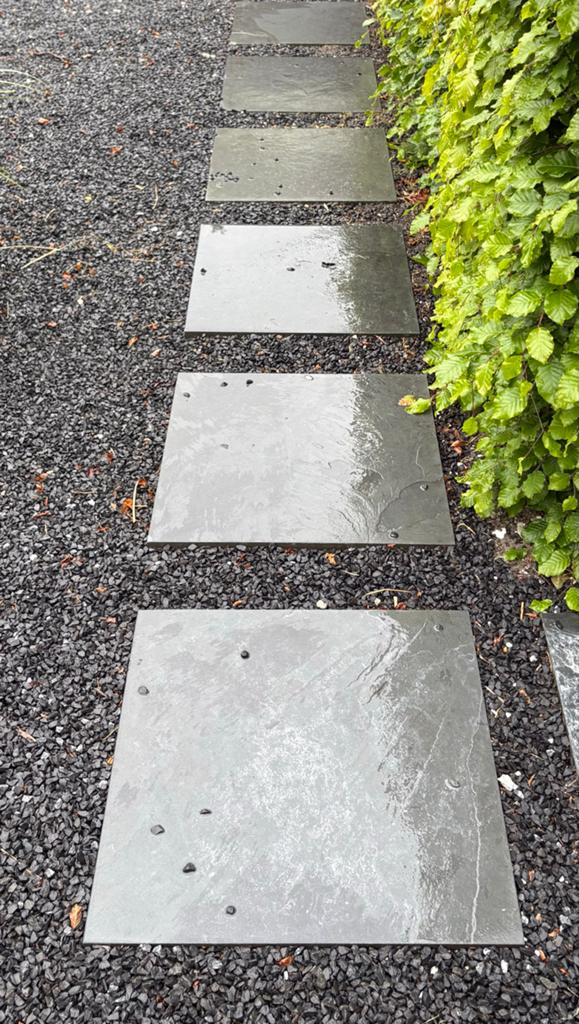 24 leistenen stapstenen 60x60x3 cm - Zeewolde, Tuin en Terras, Ophalen, Zo goed als nieuw, Terrastegels, Natuursteen