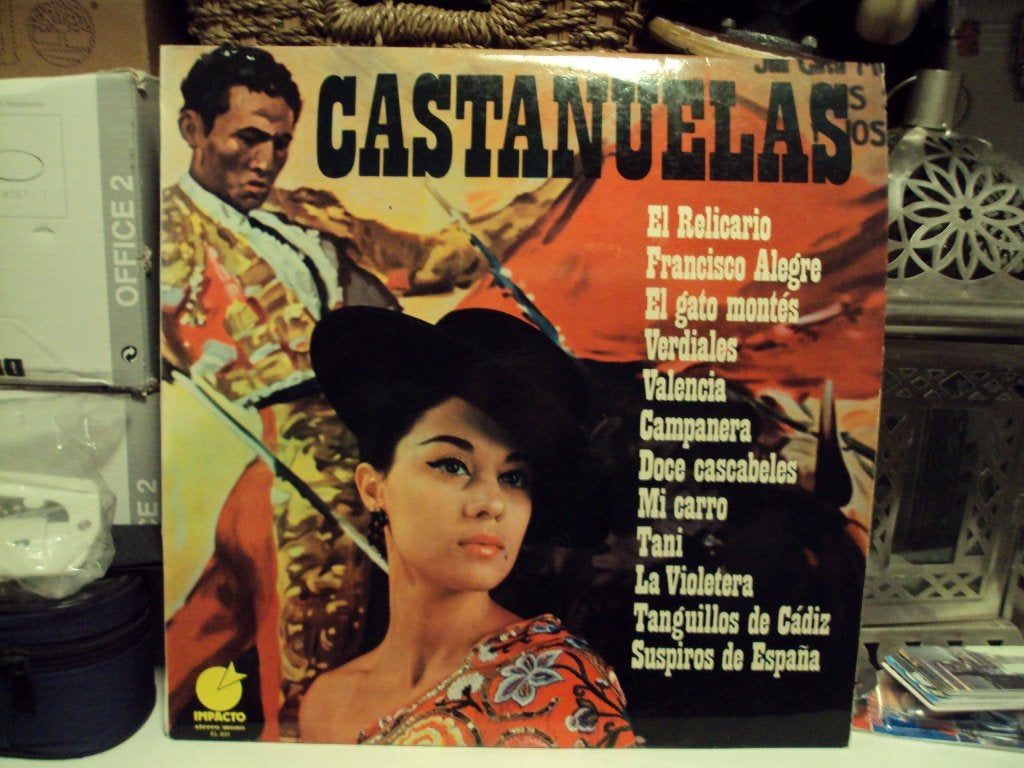 Castanuelas LP - Spaanse Flamenco Muziek (Z34-136), LP, Ophalen of Verzenden, Zo goed als nieuw, 12 inch