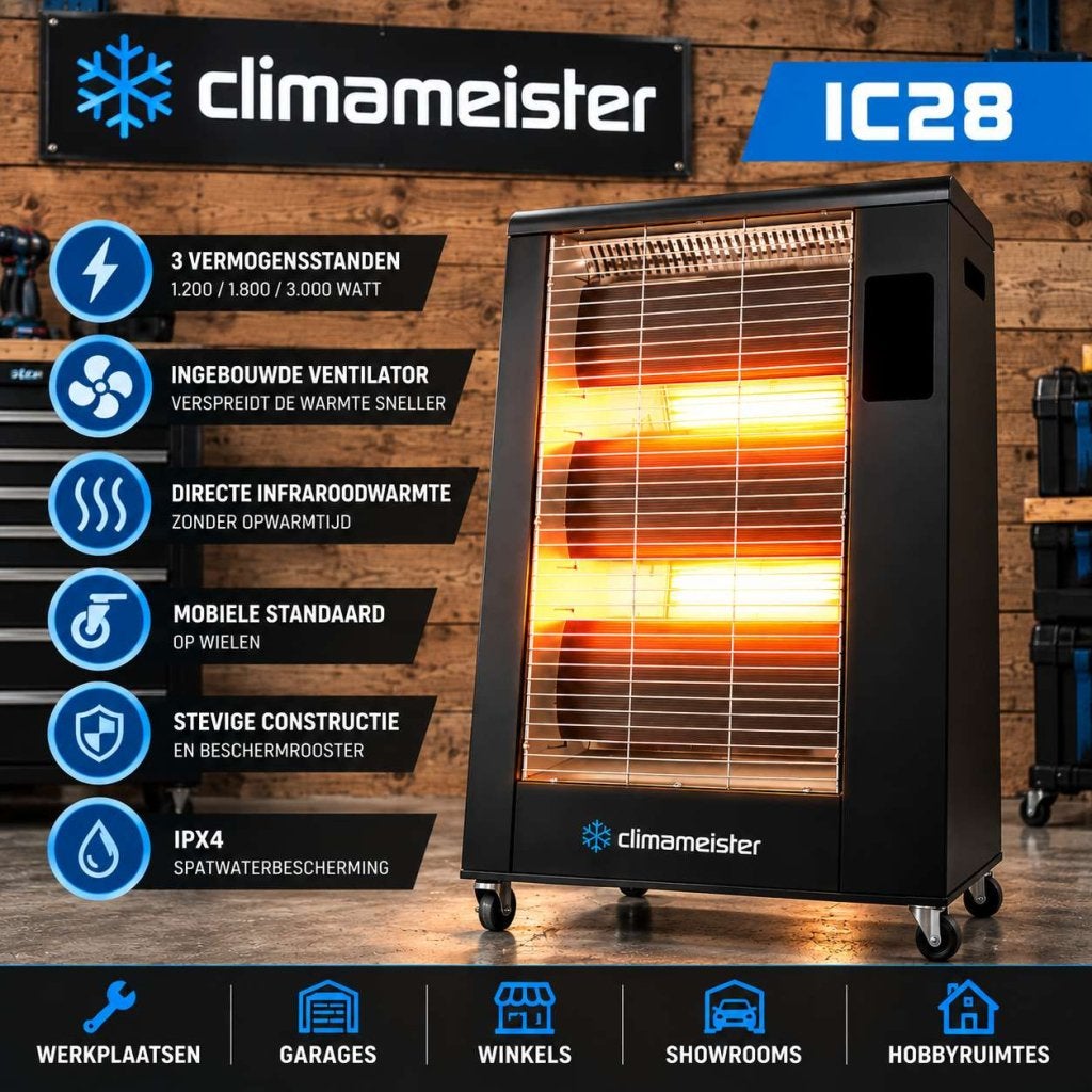 ACTIE Luxe Elektrische Infrarood Heater Kachel Verwarming, Niet ingevuld, Overige soorten, Climameister, Elektrisch