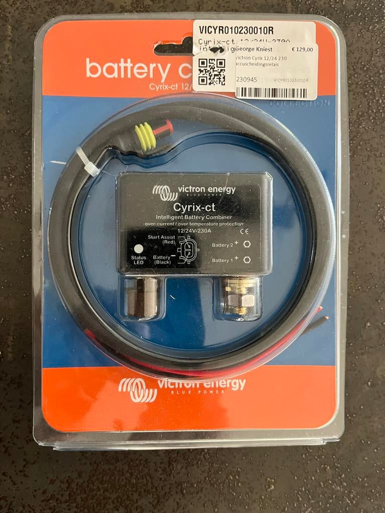 Victron Energy Cyrix-ct 12/24-230 Accu Combiner, Watersport en Boten, Ophalen of Verzenden, Nieuw, Elektra en Verlichting, Zeilboot of Motorboot