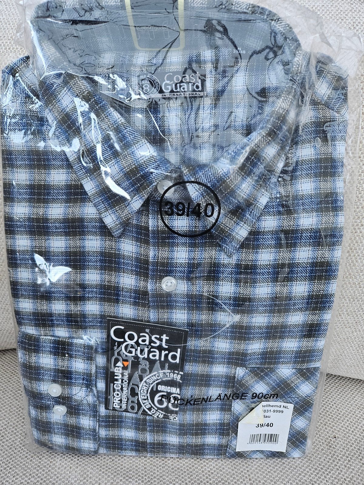 Coast Guard Geruit Flanellen Overhemd - Maat 39/40 (M), Kleding | Heren, Nieuw, Coast Guard, Meerkleurig, Halswijdte 39/40 (M)