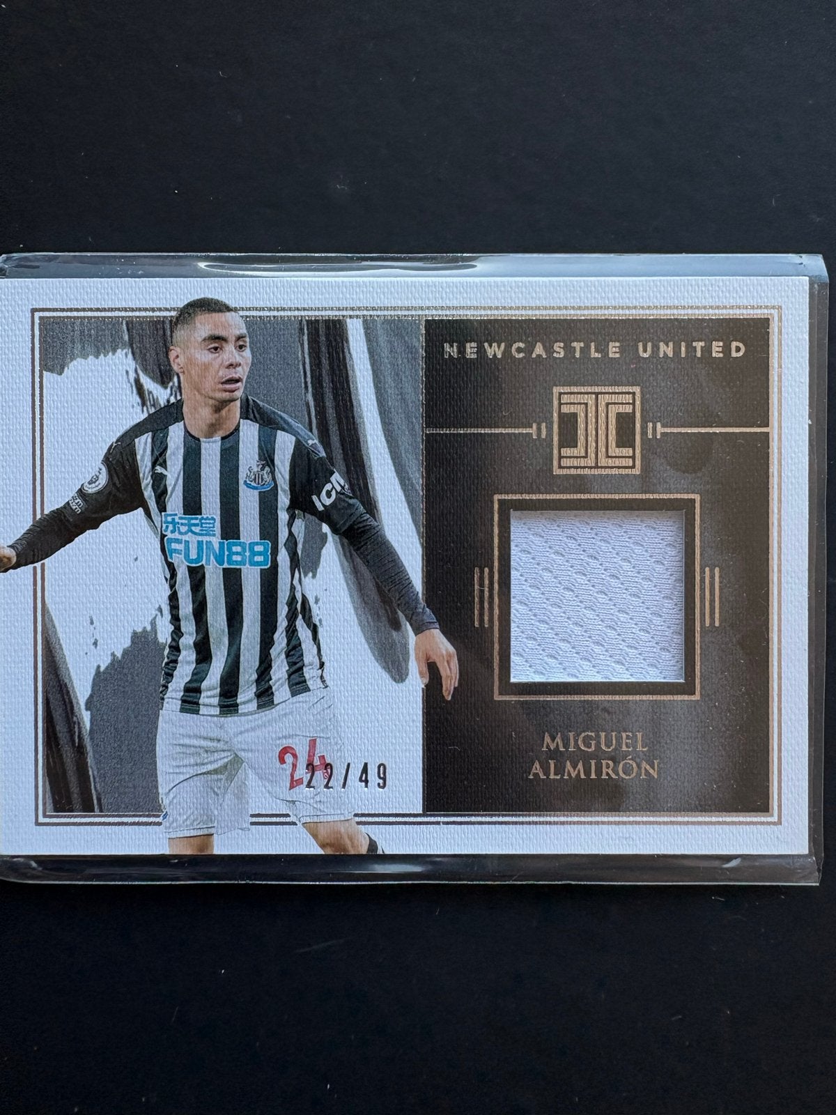 Miguel Almirón Newcastle United Spelerskaart 24/49, Verzenden, Zo goed als nieuw, Buitenlandse clubs, Spelerskaart