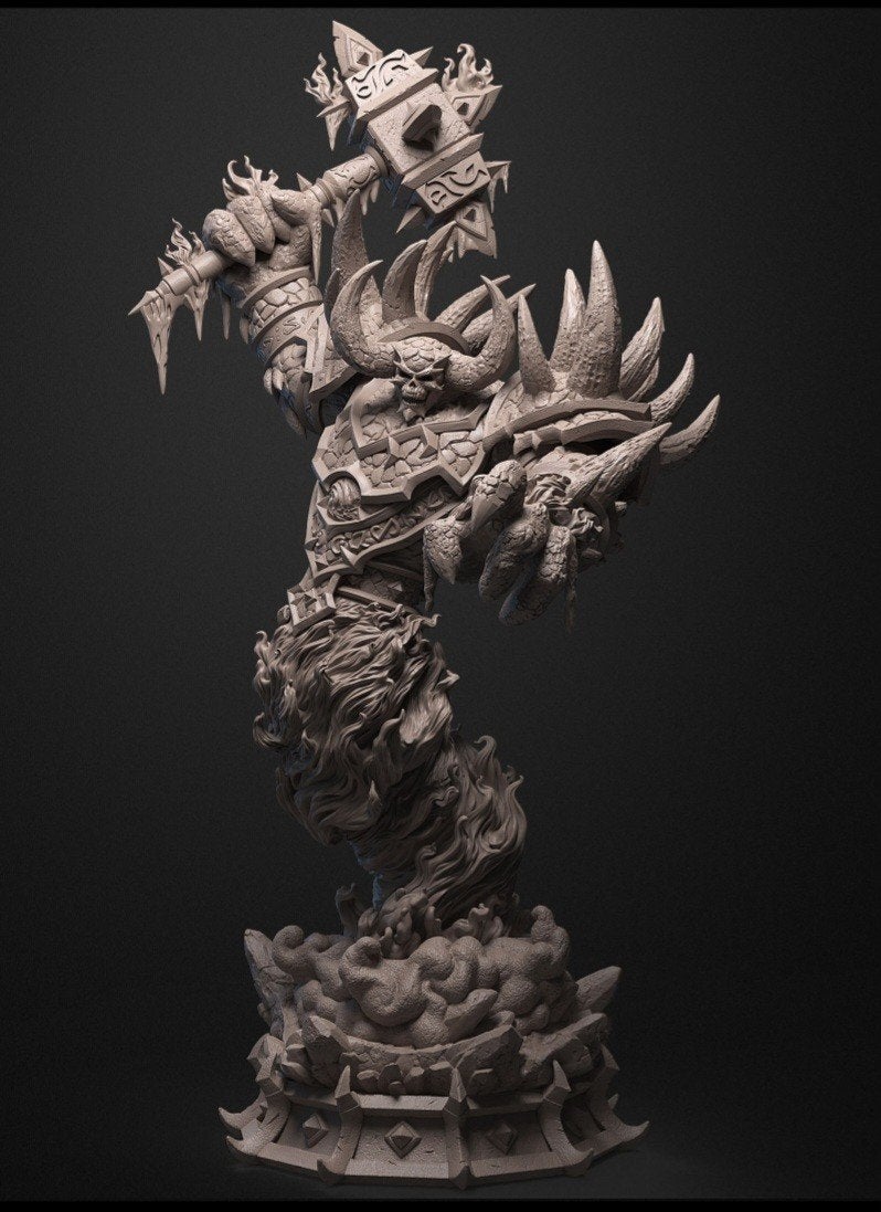 Ragnaros the Firelord - Resin 3D Print Figuur, Ophalen of Verzenden, Nieuw
