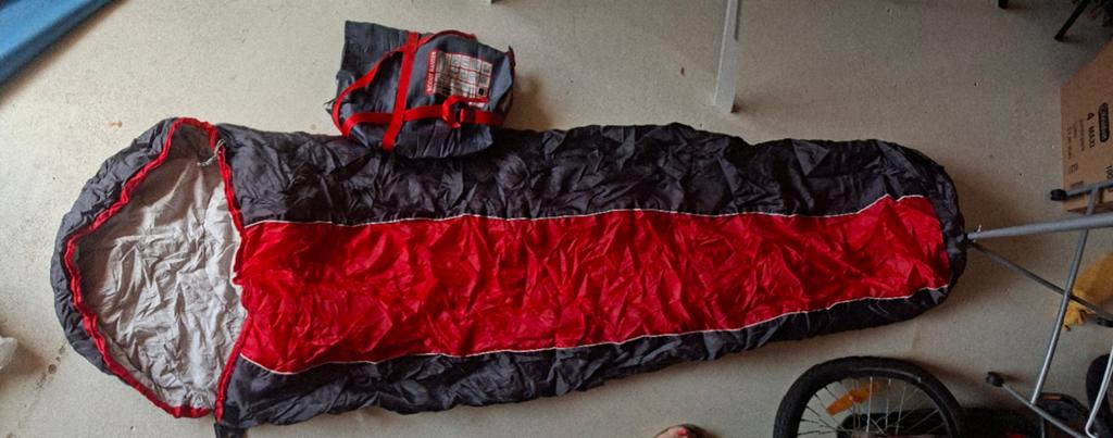 Slaapzak mummie, Ophalen