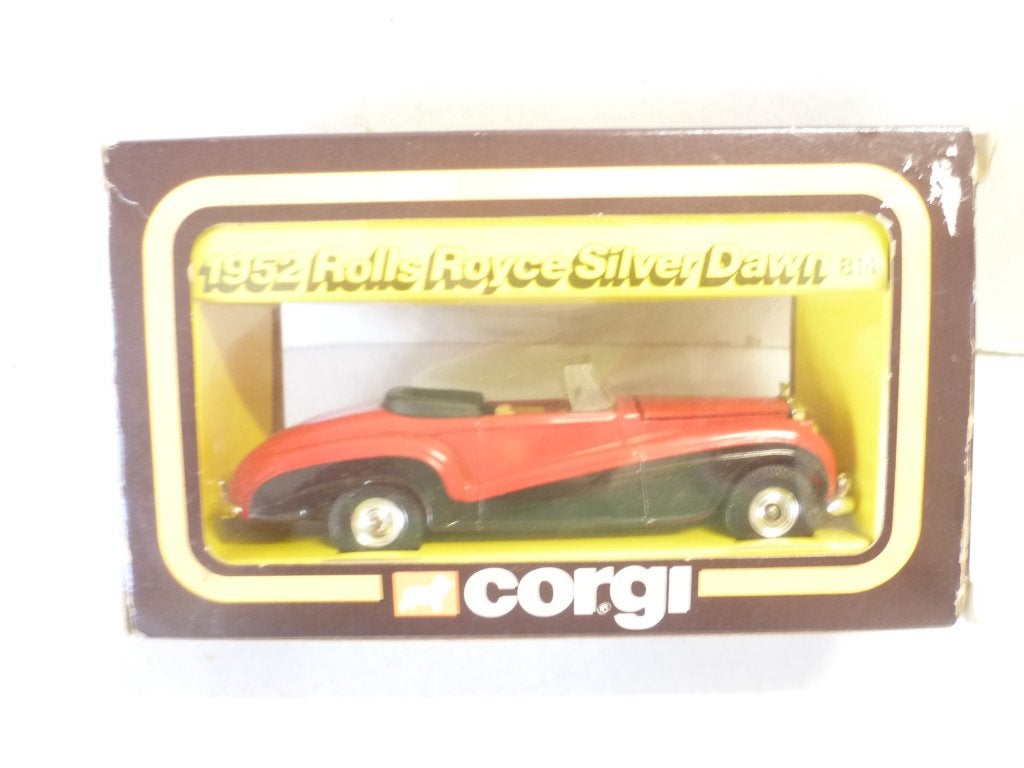 Corgi 814 Rolls Royce Silver Dawn 1952 rood 1:36 modelauto., Ophalen of Verzenden, Nieuw, Auto, Corgi