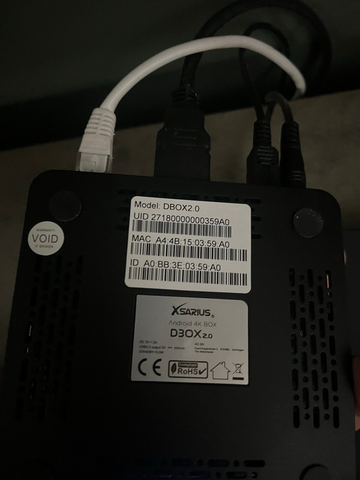XSARIUS DBOX 2.0 Android 4K Box - Zo goed als nieuw, Ophalen of Verzenden, Zo goed als nieuw, HDMI, Zonder harde schijf