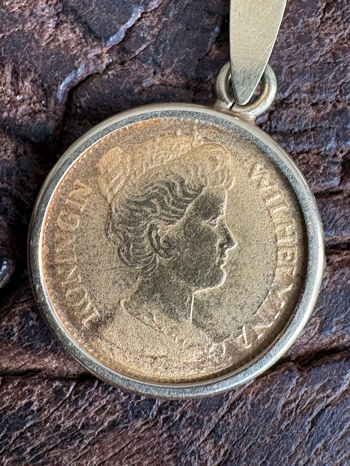 Gouden 5 Gulden munt Koningin Wilhelmina hanger, Ophalen, 5 gulden, Goud, Koningin Wilhelmina