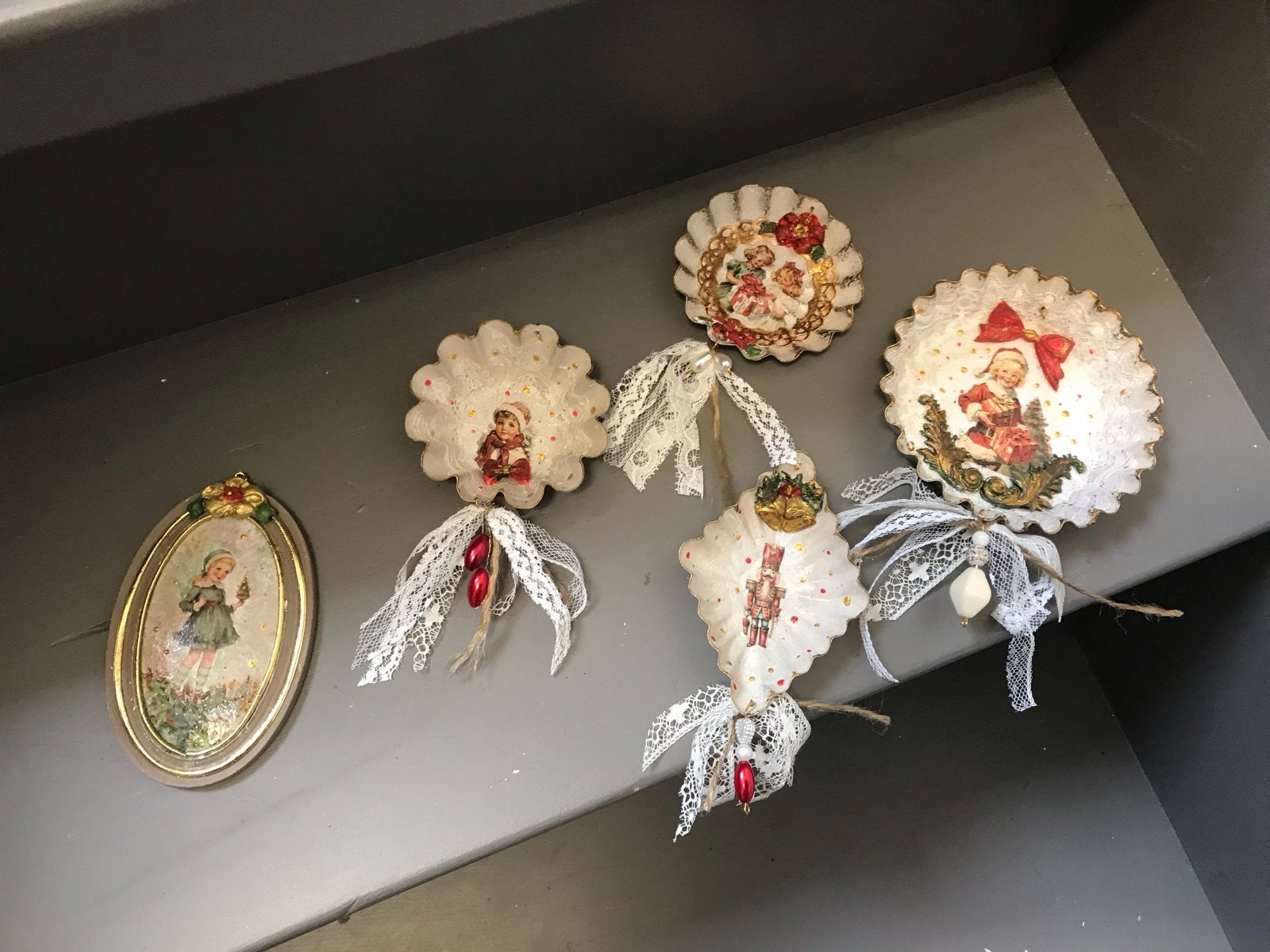 Verschillende  nostalgische kerstornamenten, Diversen, Kerst, Nieuw, Ophalen of Verzenden