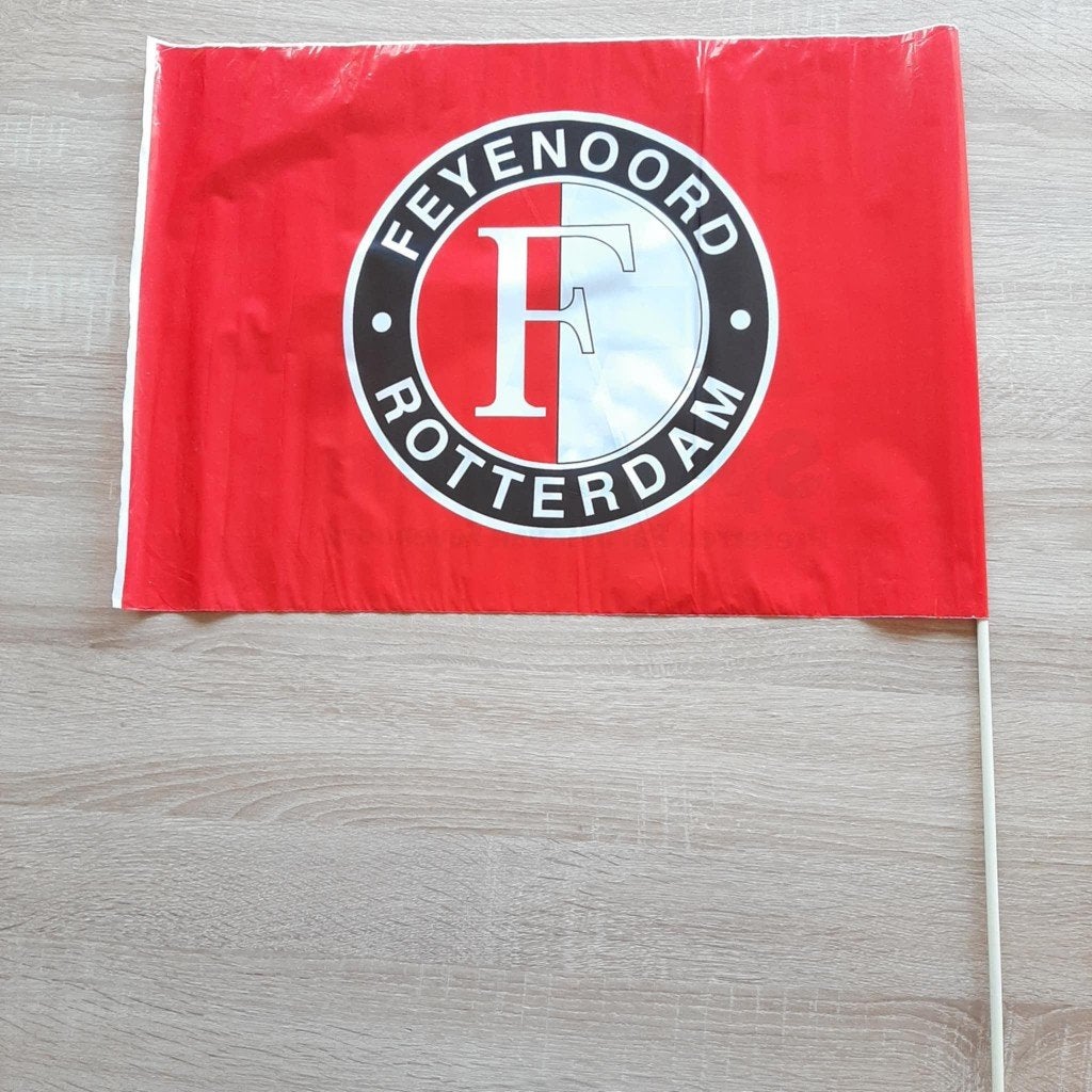 Feyenoord vlaggetje: - Feyenoord Rotterdam. L 37 cm/ B 51 cm, Verzenden, Zo goed als nieuw, Feyenoord, Overige typen