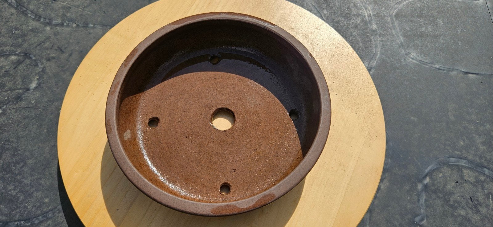 Bonsai pot van Touyou (Tokoname), Ophalen, Rond, Aardewerk, Minder dan 40 cm