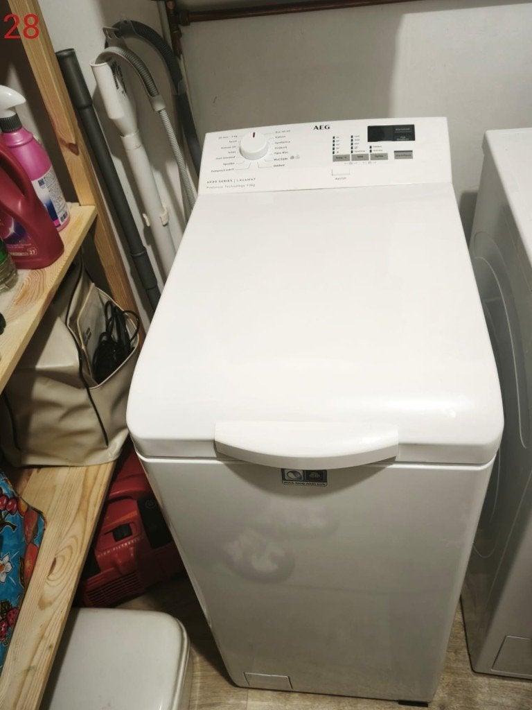 Wasmachine bovenlader, Ophalen, 1200 tot 1600 toeren, Gebruikt, 4 tot 6 kg