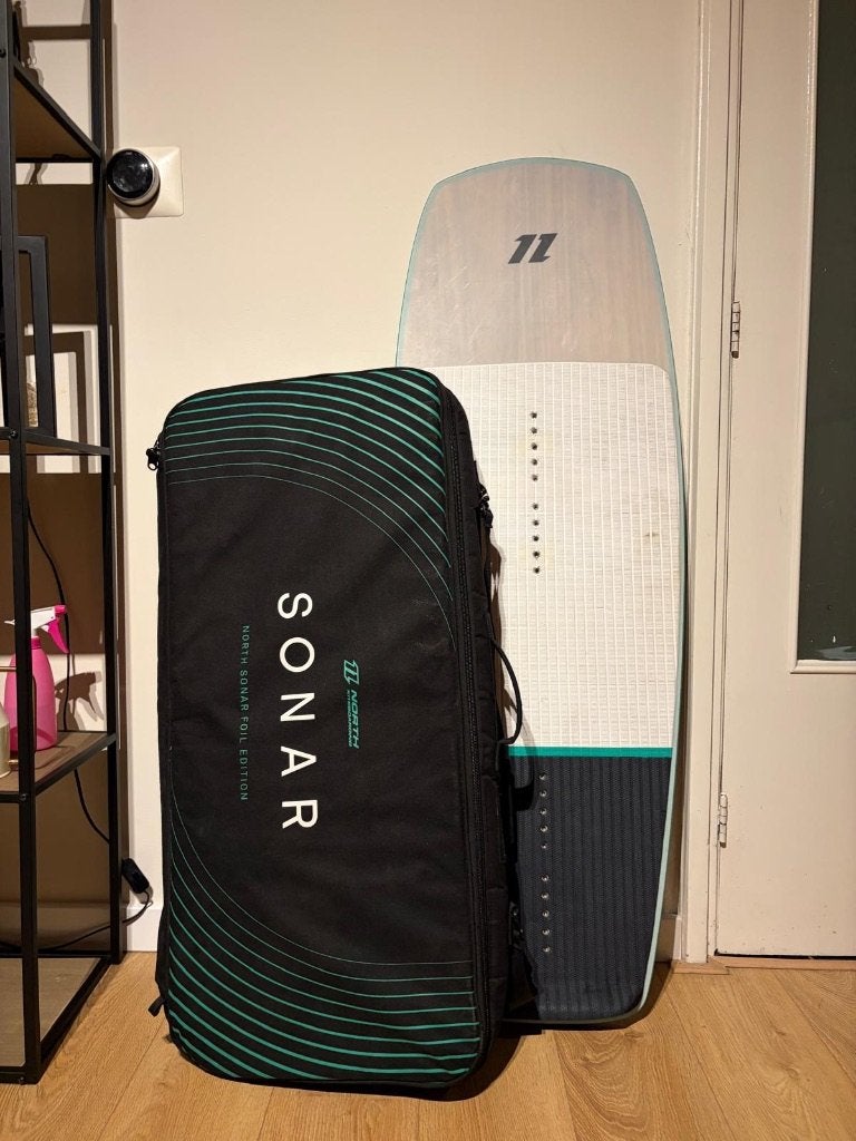 North Sonar foilset + Sense foilboard met extra wings en tas, Geen board, Ophalen of Verzenden, Gebruikt