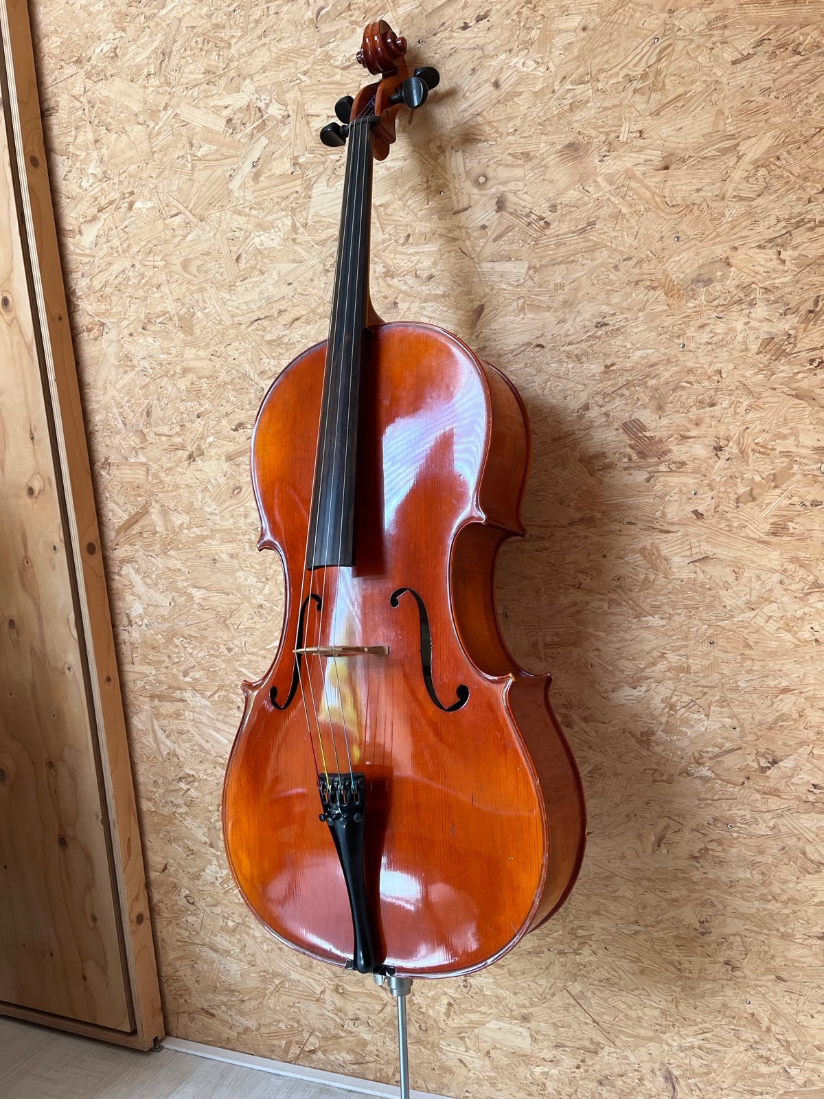 Cello Mayer (1985) met Duitse strijkstok, Ophalen, Gebruikt, 4/4-cello, Met koffer