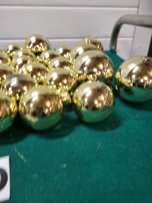 kerstballen goud kleurig van glas [a880], Ophalen of Verzenden, 'T Olde Gre-j, Info@toldegrej.nl, Endepoelstraat 20f Didam