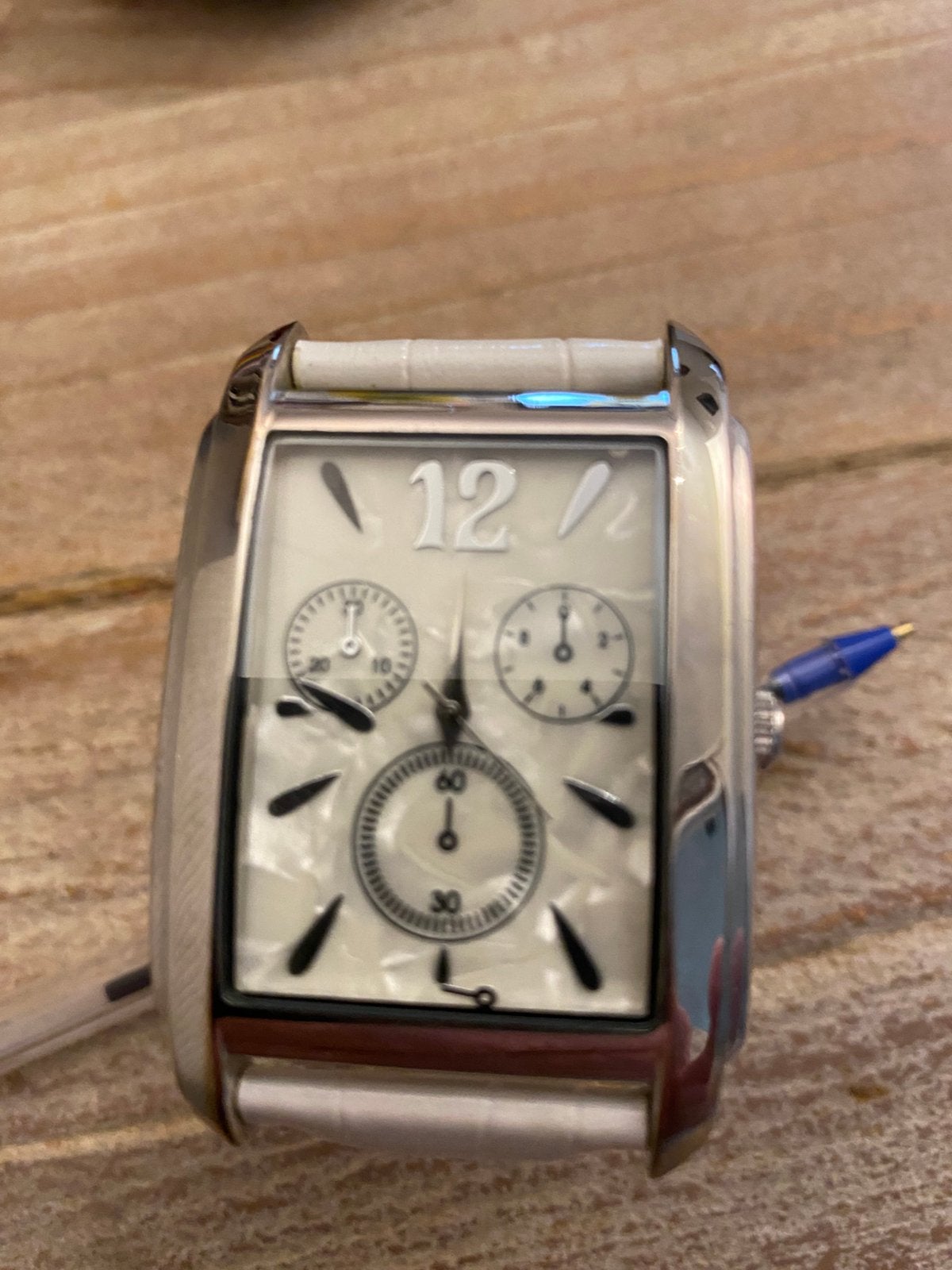 Esprit horloge parelmoer wijzerplaat, Ophalen of Verzenden, Zo goed als nieuw, Leer, Overige merken