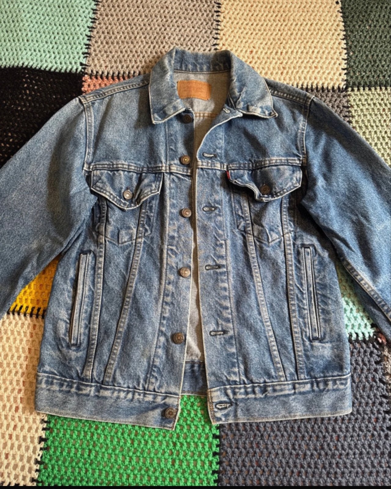 Levi's Vintage Denim Trucker Jacket Heren, Ophalen of Verzenden, Gedragen, Maat 48/50 (M), Blauw
