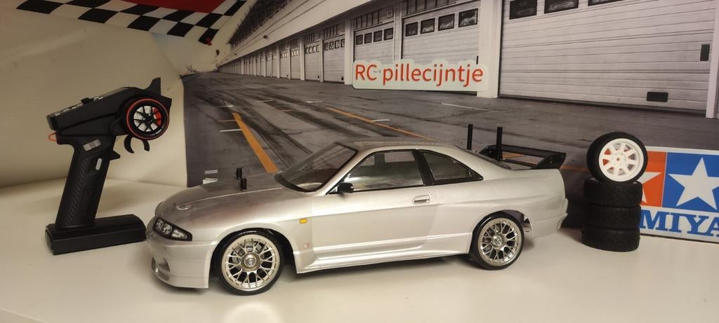 Tamiya tt02 Nissan Skyline, Ophalen of Verzenden, Nieuw, Auto onroad